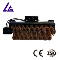 Balayeuse hydraulique pour excavatrice, balai rotatif pour le nettoyage des routes et des chantiers de construction, largeur de travail 1200-2200 mm en option