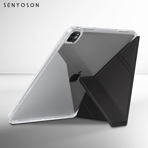 <span class=keywords><strong>Funda</strong></span> Plegable en Forma de Y SYX para Tablet <span class=keywords><strong>iPad</strong></span> 9.7/<span class=keywords><strong>10.2</strong></span>/10.5/10.9/11/12.9/13 Pulgadas, <span class=keywords><strong>Funda</strong></span> Transparente con Ranura para Lápiz - Product Image 1