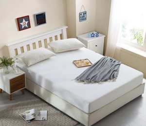 100% impermeable hospital protector de colchón de algodón de fibra de bambú de fibra de colchón <span class=keywords><strong>topper</strong></span> superior en la <span class=keywords><strong>cama</strong></span> - Product Image 2
