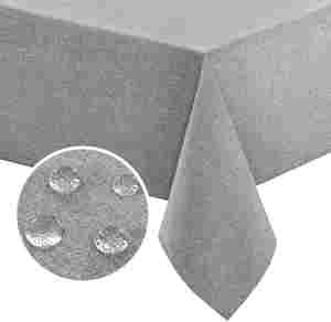 Waterproof Wrinkle Resistant <b>Linen</b> Textured <b>Table</b> <b>Cloths</b> Rectangle Customized - Product Image 1