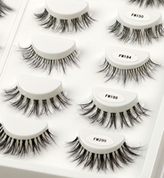 Fournisseur de cils Vente en gros de nouveaux cils synthétiques vaporeux Cils à bande transparente de haute qualité Cils végétaliens à bande invisible
