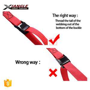 Sangles d'arrimage à boucle à came de 1 pouce, <span class=keywords><strong>code</strong></span> couleur, capacité de 200 kg, boucle infinie, <span class=keywords><strong>sangle</strong></span> d'emballage <span class=keywords><strong>pour</strong></span> déménagement, boîtes, valises - Product Image 4