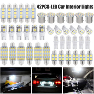 <b>Car</b> LED <b>Interior</b> Lighting Kit 42pcs T10 White 42SMD Reading License Plate Door <b>Lights</b> - Product Image 3
