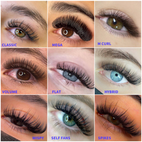 Kit de cils VEYES en gros, marque propre, fournitures de luxe de qualité supérieure, formation, kits d'extension de cils individuels DIY, professionnels