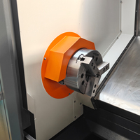 Tour CNC à lit incliné robuste de Taïwan avec guides linéaires, mandrin hydraulique, pêne de mandrin et tourelle servo TCK50A-500 pour le travail des métaux