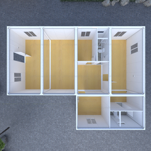 Casa Prefabbricata Modulare Moderna con Due Camere da Letto, Struttura in Acciaio Resistente per Uso Abitativo in Zone Tropicali - Product Image 2