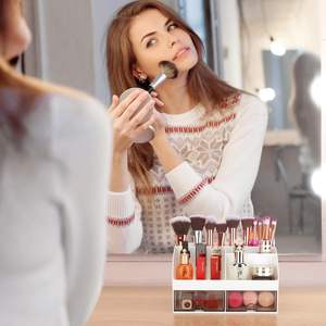 Organizador de Escritorio <span class=keywords><strong>con</strong></span> Cajones, Ligero, de PVC, Rectangular, para Mesa o Mostrador, Caja de Almacenamiento para Bolígrafos, Lápices y Artículos de Oficina - Product Image 6