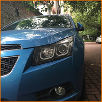 Phare de voiture pour Chevrolet Cruze 2009-2014, ensemble de phares LED automatiques, lentille bifocale, lampe avant, accessoires d'outillage en promotion