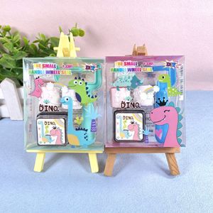 Ensemble de tampons encreurs à rouleaux en plastique pour enfants, motif dessin animé, avec poignée, petit cadeau pour l'école primaire et la maternelle, jouets de tamponnage en gros - Product Image 5