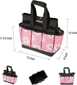 Free Sample Factory Supply Customized Garden <b>One</b>-<b>Shoulder</b> Tool Bag Garden Oxford Cloth Multi-Pocket Weeding and Pruning Tool Bag - Product Image 4