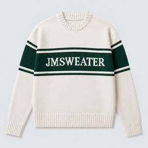 <span class=keywords><strong>Pull</strong></span> en coton personnalisé OEM ODM avec logo en jacquard, col rond, manches longues, rayures, <span class=keywords><strong>pull</strong></span> <span class=keywords><strong>de</strong></span> sport en tricot <span class=keywords><strong>de</strong></span> style rugby pour femme - Product Image 2