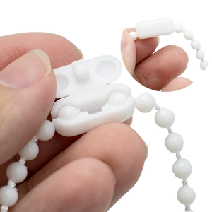 Moderna catena a sfera in plastica da 4.5MM 50 pezzi meccanismo a rulli a 2 fori di qualità accessori per tende per <span class=keywords><strong>tenda</strong></span> accessori - Product Image 1