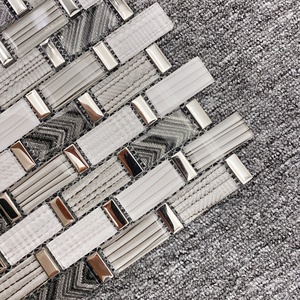 Nhà máy mới Gạch Mosaic Thủy Tinh cho nhà bếp backsplash Gạch Mosaic cho trang trí nội thất với giá thấp biên giới gạch cho nhà bếp - Product Image 4