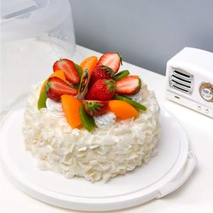Support à gâteau <span class=keywords><strong>2</strong></span>-en-1 en plastique avec poignée sécurisée et couvercle dôme rond, réutilisable ou jetable pour un transport en toute sécurité - Product Image 6