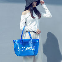 Sac fourre-tout en PVC transparent décontracté pour femme bon marché sac à bandoulière pour femme