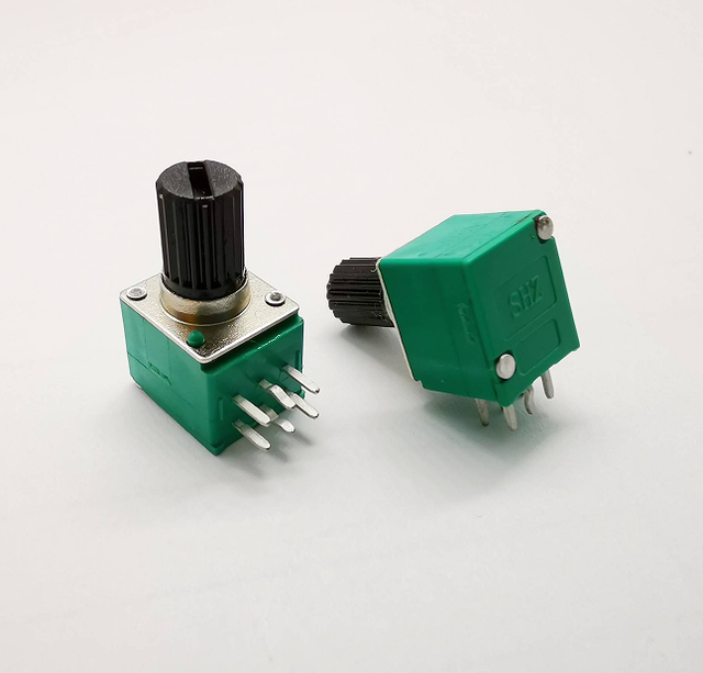 Adjustable Resistance 50K Carbon Film 300 Degree 9mm Rheostat Rotary Potentiometer