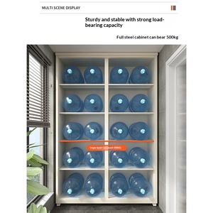 Armario de Almacenamiento para Balcón de Acero Reforzado Estilo Chino, Puerta Corredera, Impermeable, Resistente al Sol, Muebles para Exteriores - Product Image 5