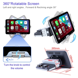 <span class=keywords><strong>Autoradio</strong></span> Android 5G WIFI avec écran rotatif <span class=keywords><strong>1</strong></span> <span class=keywords><strong>Din</strong></span> Carplay/Android Lecteur multimédia universel <span class=keywords><strong>GPS</strong></span> WIFI - Product Image 2