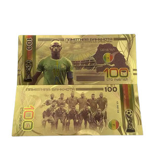 Billetes de Fútbol Mundial 2026, con Relieve a Doble Cara, Color Dorado, Cristian Star, Chapados en Oro de 24k, para Regalos - Product Image 4