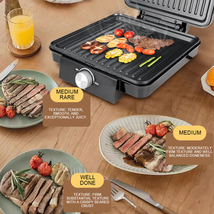 Grill multifonction SOKANY08143 pour steaks/sandwichs/paninis, commande mécanique, 1500W, housse anti-poussière incluse - Product Image 2