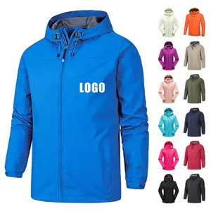 Plus Size Men's Jackets Manufacturer Outdoor Hiking Wind Breaker Waterproof Jacket Water Proof Custom Windbreaker Jacket For Men