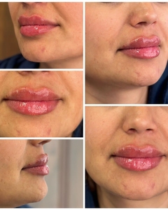 Hydratant liquide végétalien naturel à l'acide hyaluronique, repulpeur et volumateur de lèvres avec effet pailleté argenté et doré, logo personnalisé - Product Image 6