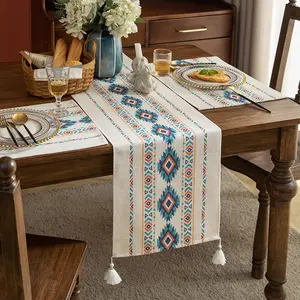 Decoração de mesa de algodão, estilo boêmio, tabela isolada, pano, chá, caxemira