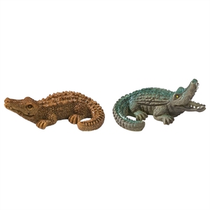 Nuevo producto transfronterizo: Mini cocodrilo realista <span class=keywords><strong>de</strong></span> resina para decoración DIY, pequeños adornos para coche. - Product Image 5