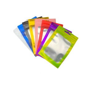 Kẹo trang sức có khóa kéo túi phẳng Mylar <span class=keywords><strong>Ziplock</strong></span> bao bì túi có cửa sổ cho thực phẩm - Product Image 2