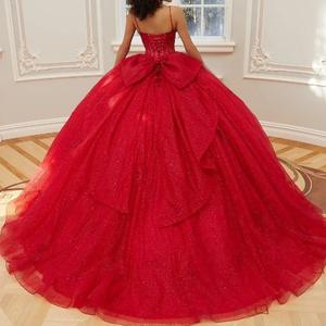 Vestidos de Quinceañera Lila Personalizados, <span class=keywords><strong>Vestido</strong></span> de Gala con Tirantes Finos, Cuentas y Apliques 3D, <span class=keywords><strong>Vestido</strong></span> de Fiesta - Product Image 5