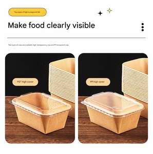 กล่องเบนโตะแบบกำหนดเองได้ กล่องใส่ซูชิแบบย่อยสลายได้ บรรจุภัณฑ์ถาดซูชิแบบนำกลับบ้าน กล่องใส่ซูชิทำจากกระดาษชานอ้อย กล่องใส่อาหารพร้อมฝาปิด - Product Image 6