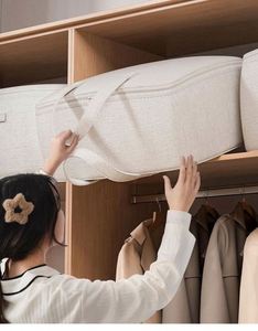 Bathroom Quilt Storage Bagbedroom Furniture Storage Bagliving <b>Room</b> Quilt Storage Baghome Furniture Storage Bagbedroom Quilt - Product Image 3
