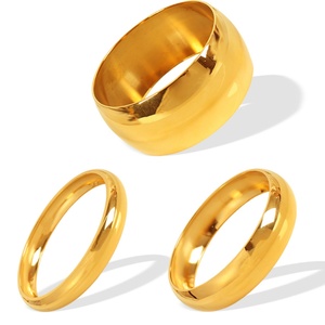 Waterproof Women's Jewelry Stainless Steel Metal Texture <b>Couple</b> <b>Bracelet</b> Large Glazed Exaggerated Fashion Bangle - Product Image 5