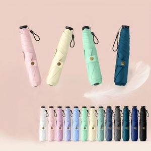 Parapluie en fibre de carbone ultraléger de style crayon, ouverture manuelle, protection solaire toutes saisons, protection UV, design de style français - Product Image 1
