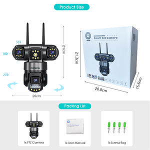 JOAREON yeni V380Pro ağ 6MP gerçek üçlü Lens Wifi açık güvenlik PTZ kamera ev kablosuz IP üçlü ekranlar kamera - Product Image 6
