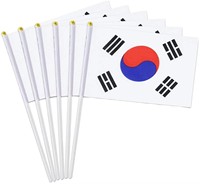 Drapeaux à main personnalisés en gros, 100% polyester, avec bâton en plastique ou en bois, pour événements sportifs, défilés et promotions