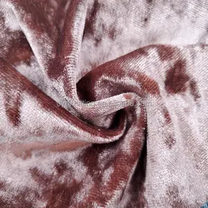 ผ้ากำมะหยี่ยืดได้ผ้าโพลีเอสเตอร์สแปนเด็กซ์เนื้อบดน้ำแข็ง