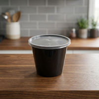 Conteneur Rond en Polypropylène Vierge Écologique de Qualité Alimentaire, Capacité 750 ML, Personnalisable pour Aliments en Conserve