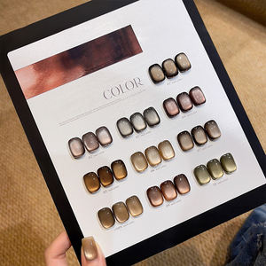 AILANUO Esmalte de Uñas de Alta Resistencia en 10 Colores, Base Marrón Té de Caramelo, Etiquetado Personalizado al por Mayor, Botella Privada Personalizada - Product Image 1