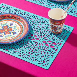 Kit de Decoración para Fiesta Mexicana, Decoraciones para el Cinco de Mayo, Mantel, Placemat, Plato de Papel, Vaso y Pancarta Recortada para Eventos Temáticos - Product Image 4