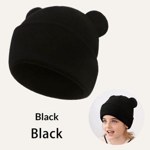 Wholesale Winter Comfortable Soft New Born Baby Knitted Beanie with <b>Cute</b> <b>Bear</b> Ears - Product Image 6