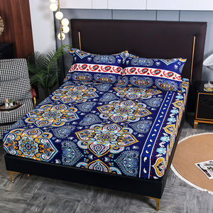 Groothandel Custom Bohemian Patroon 3 Stuks Hoeslakens Sets Antislip Polyester Hoeslaken Voor Queen Size Bed Voor Home Hotel - Product Image 5