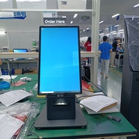 Kiosque tactile sur pied pour système de commande en libre-service, machine de paiement pour restaurant, compatible Android OS / Windows OS