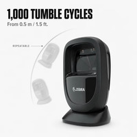Lecteur de codes-barres 2D de bureau 1 mégapixels avec support multi-positions et câble USB pour la vente au détail, les programmes OEM