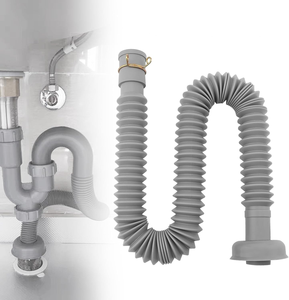 Tuyau de vidange flexible ondulé en acier inoxydable pour hôtel, anti-fuite et anti-obstruction, pour éviers commerciaux – Vente en gros - Product Image 6