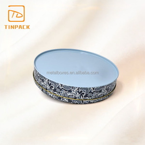 กระป๋องดีบุกทรงกลมพิมพ์ลายตามสั่ง พร้อมฝาปิดใส PVC/PET สำหรับบรรจุภัณฑ์ขนม ลูกอม คุกกี้ - Product Image 6