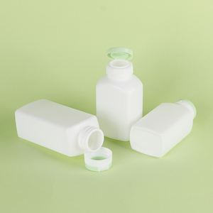 Customized White Square <b>Bottle</b> Pharmaceutical Packaging HDPE Plastic For Health Products Medicine <b>With</b> Screw Cap <b>Flip</b>-<b>top</b> <b>Bottle</b> - Product Image 2