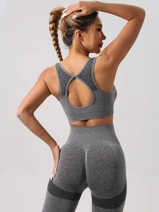 Completo Sportivo da <span class=keywords><strong>Donna</strong></span> Resistente all'Usura, Set Fitness con Effetto Push-Up 3D, Leggings e <span class=keywords><strong>Top</strong></span> Sportivi alla Moda - Product Image 5