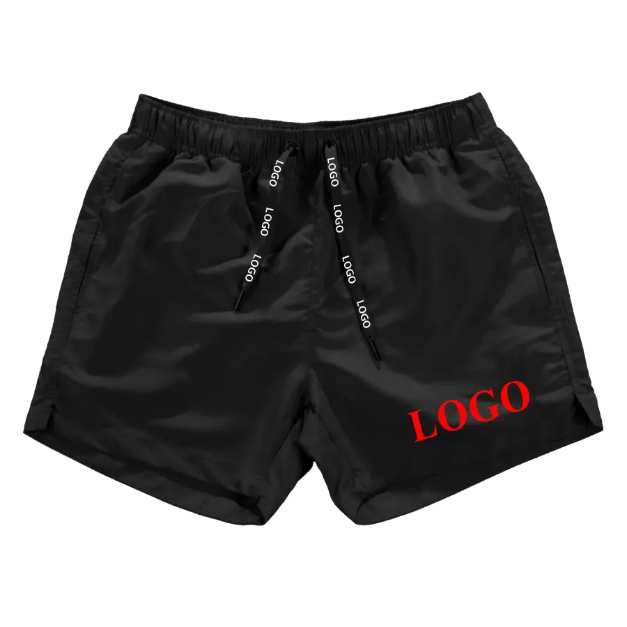 Customized Logo Colors Solid Plain Men Swim Trunks Quick Dry Outdoor Beach Shorts Board Shorts Swimwear For Men