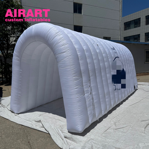 Tunnel de sport gonflable avec impression de logo Tunnel de <span class=keywords><strong>courage</strong></span> blanc pour les matchs de sport et d'exposition - Product Image 3
